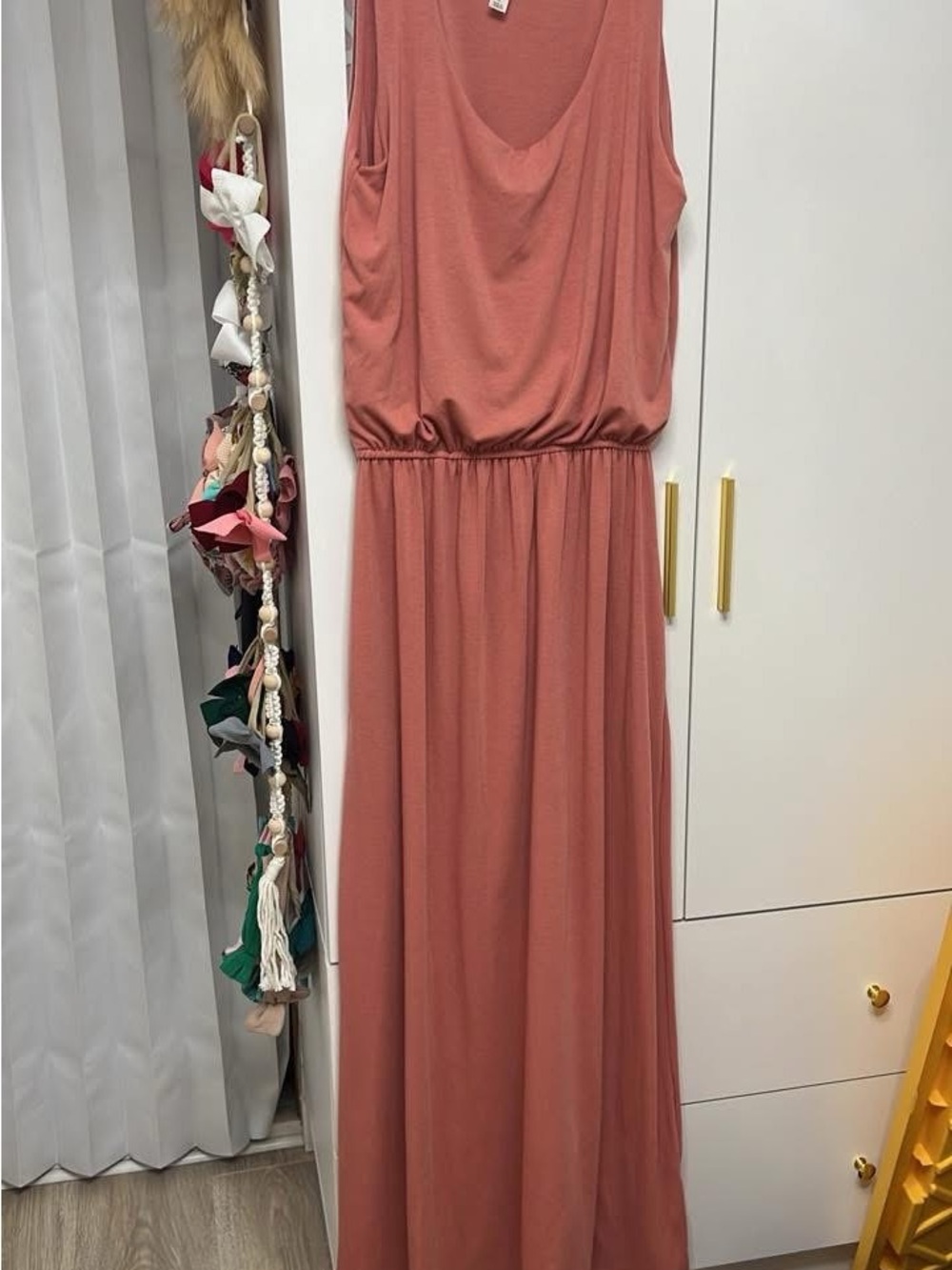 Women’s Sleeveless Maxi Dress in Dusty Rose